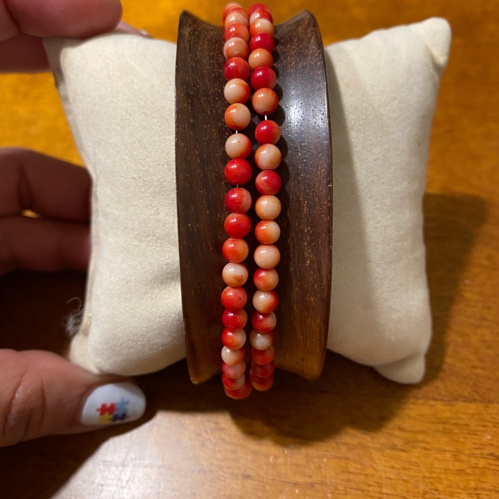 Wooden cuff bracelet 🙌